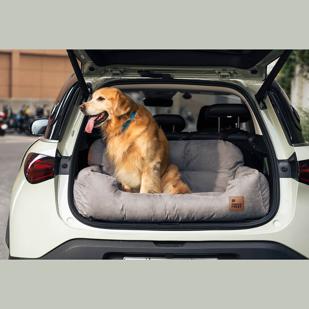 Travel Bolster Safety Medium Large Dog Car Back Seat Bed